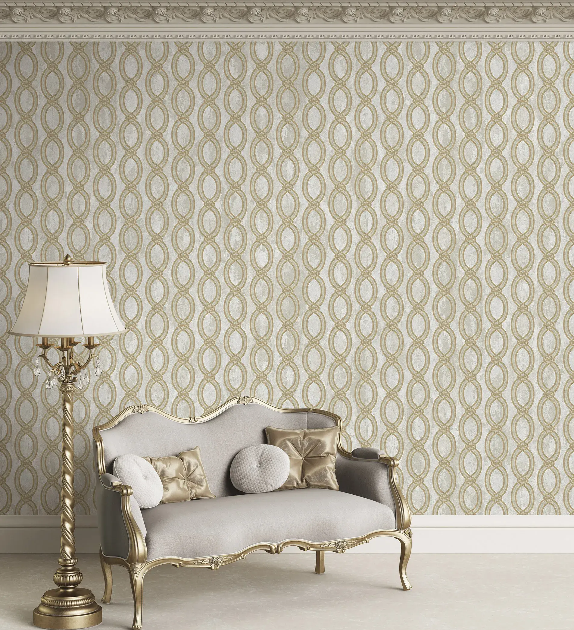 Beige Embossed Wallpaper – Timeless Sophistication (7808-1)